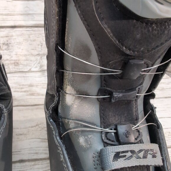 FXR Elevation Lite BOA Snow Boots Black Gray – Men’s 9 / Women’s 11 - Picture 3 of 13